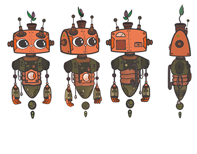 Karakter Tasarımı Turnaround - Robot