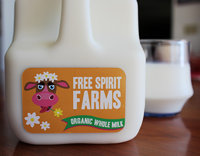 Free Spirit Farms Milk Label