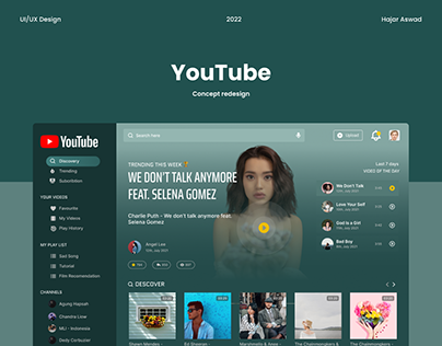 Youtube concept redesign