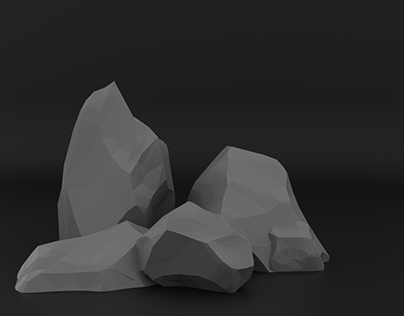 3D Low Poly Rocks