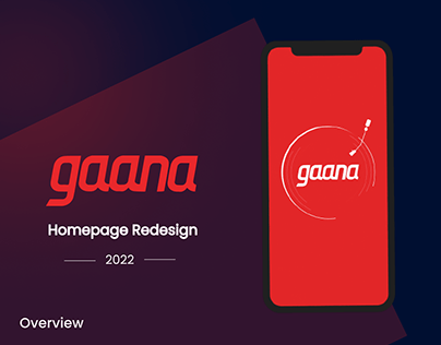 Redesign - Homepage (Gaana App)
