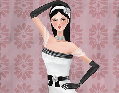 Classic is forever vintage fashion illustration