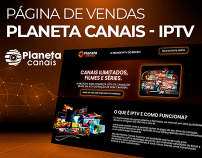 Landing Page - Planeta Canais IPTV