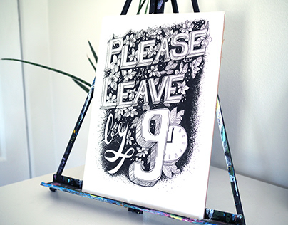 Please Leave By 9 Poster