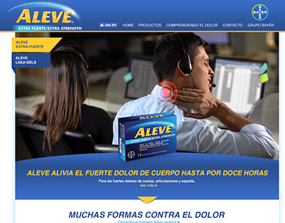 Aleve / Web Design