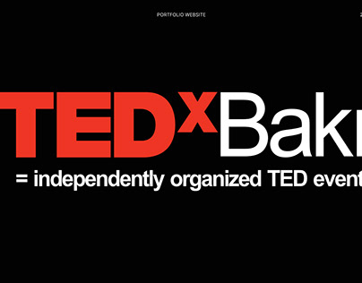 TED X BAKI website | redesign
