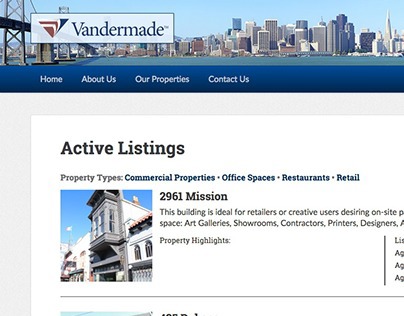 Website - Commercial Real Estate company