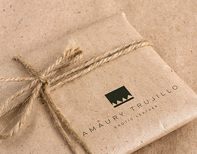 AMAURY TRUJILLO EXOTIC LEATHER LOGO AND PACKAGE DESIGN