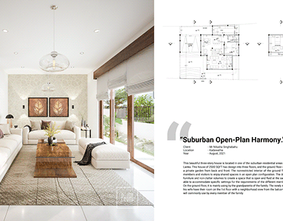 "Suburban Open-Plan Harmony" - Niloosha House