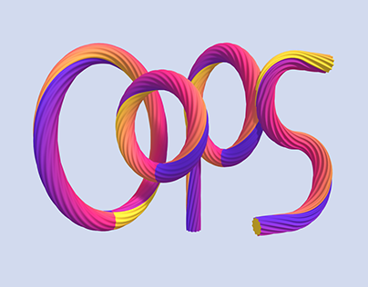 Vibrant twisted letters and forms
