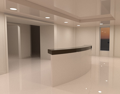 Lobby Interior - 3D Modeling