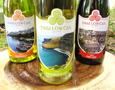 "Swallowtail Vineyards" Branding + Packaging