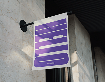 Fabric signboard textile banner — free mockup