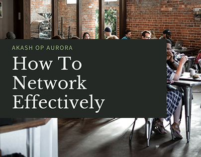 How To Network Effectively