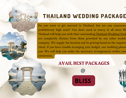 AVAIL TOP-NOTCH THAILAND WEDDING PACKAGES!