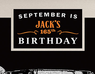 Jack Daniel's key visual Jack's Birthday campaign