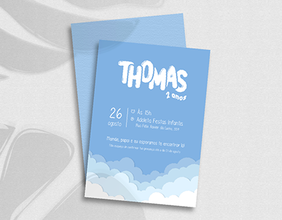 THOMAS | convite de aniversário