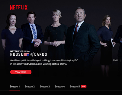 Netflix TV Show Page – House of Cards