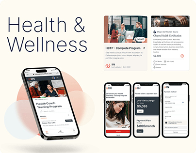 Health & Wellness Mobile App, UI/UX Design
