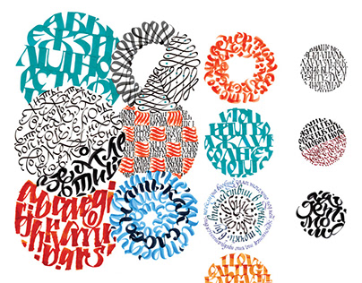 Artworks for calligraphy & typography festivals