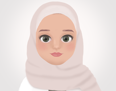 character design, hijab