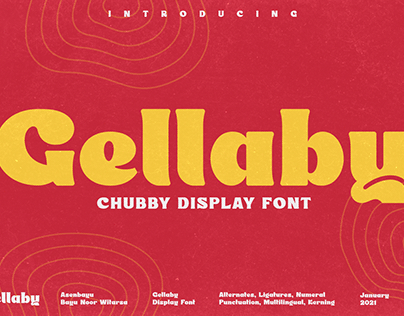 Gellaby - Chubby Display Font