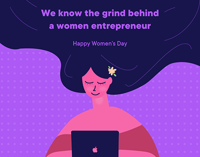 Happy Women's Day - Entrepreneur Women Illustration
