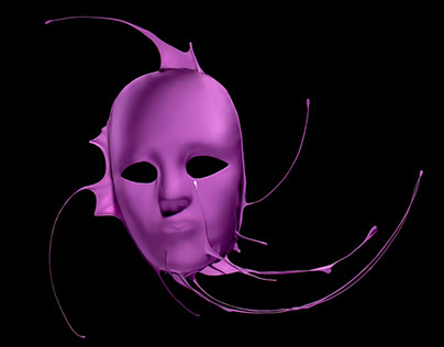 Purple Mask - Creative Liquid Phototgraphy