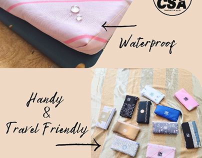 Product Design, Sajadah Travel Pocket Waterproof