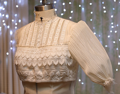 Edwardian inspired couture blouse