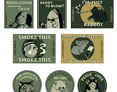Stickers - Addictions Theme