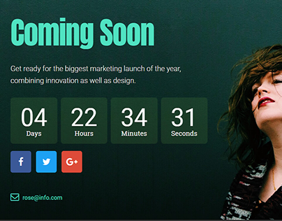 coming soon or promo or landing page or squeeze page