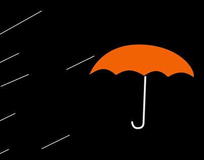Umbrella Rain Motion Graphic