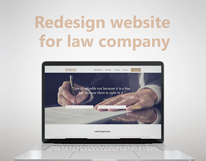Redesign website for law company