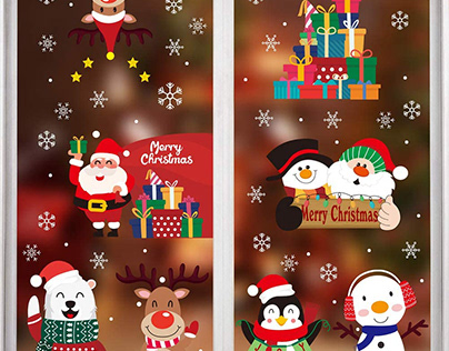CCINEE Christmas Window Clings Sticker(B08CVSP1RR)
