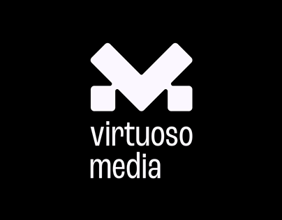 Virtuoso Media ( V+M ) logo design