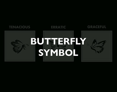 Monarch Butterfly Symbol Design