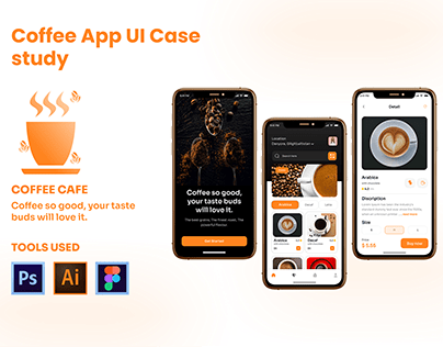 Coffee app UX/UI design case study