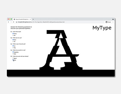 MyType: Interactive Typeface Generator