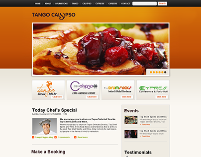 Tango Calypso UI design