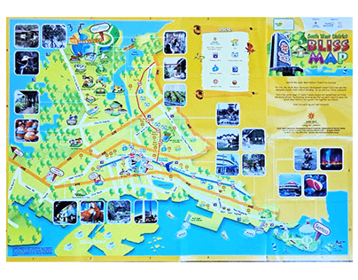 Illustrate South East&South West District Map SIngapore