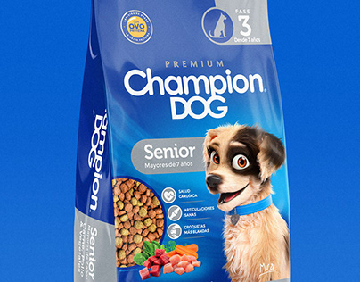 Packaging Champion Dog
