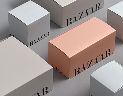 Packaging collection for Harpers Bazar Cafe, Dubai