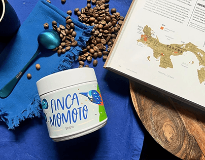 Finca Momoto - Coffee Label Design