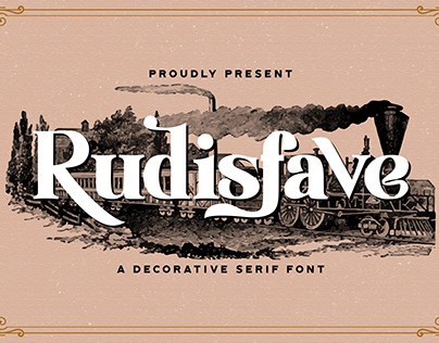 Rudisfave - Decorative Serif Font