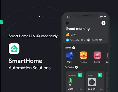 Smart Home App -UI UX design case study
