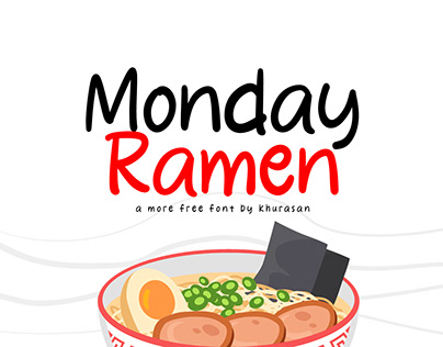 Monday Ramen Font free for commercial use