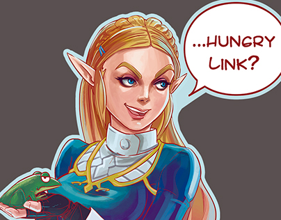 Sticker Zelda: Hungry Link?