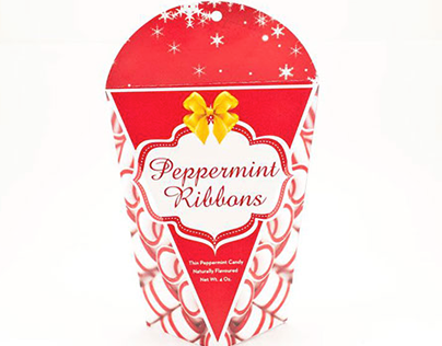 Peppermint Ribbons Package Design