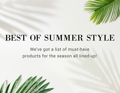 Best of Summer Style E-mailer